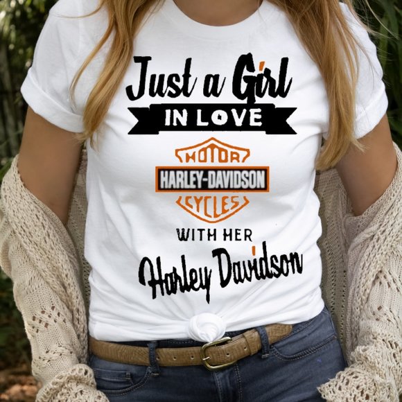 Harley-Davidson Tops - Just A Girl in Love with Her HARLEY DAVIDSON TEE's